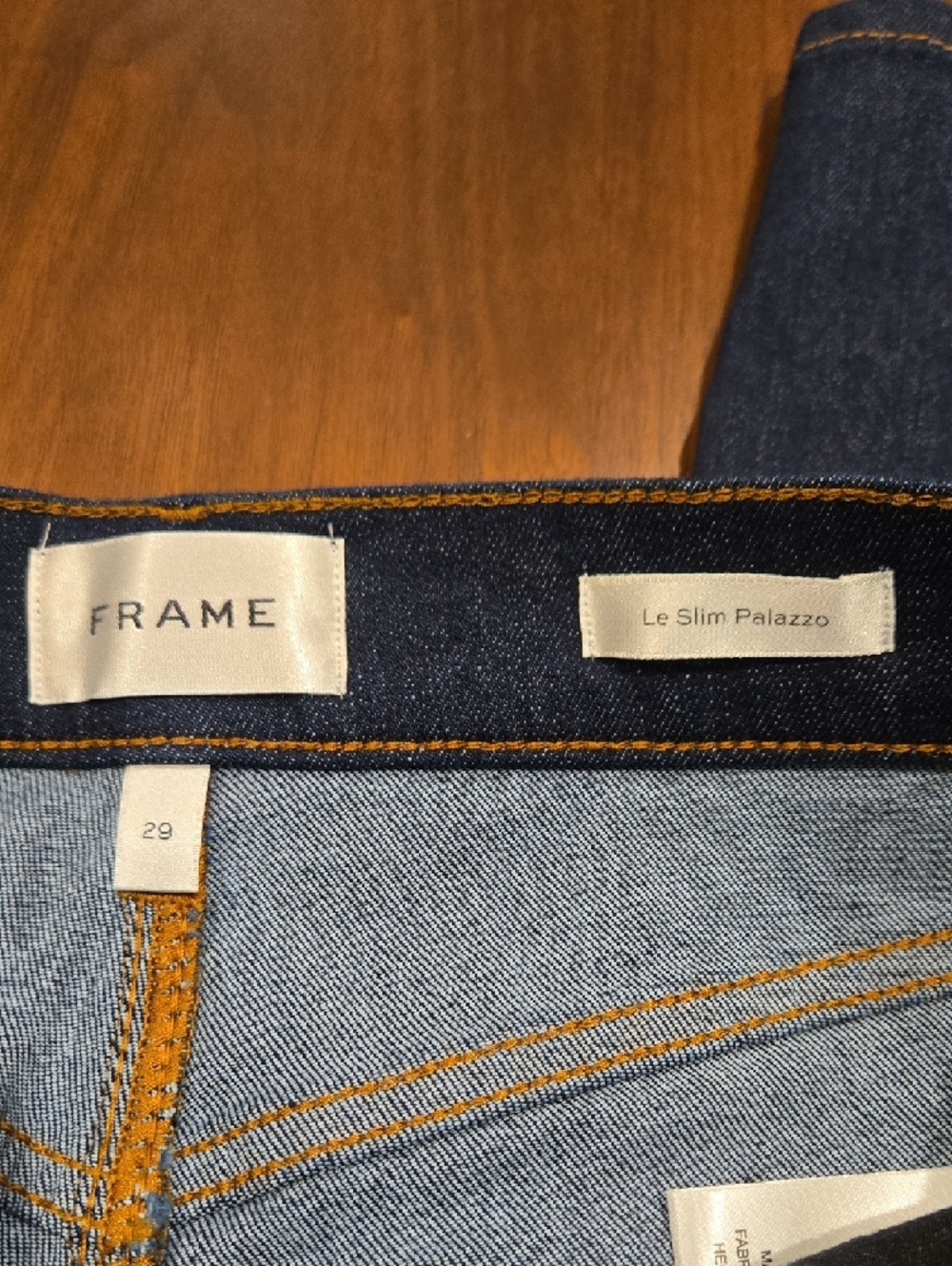 Frame Le Slim Palazzo Women’s Wide-Leg Jeans in Rinse - Picture 7 of 8